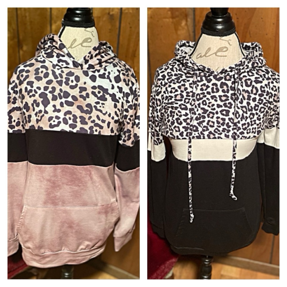 Bundle of 2 Leopard Print Hoodies, Price Drop